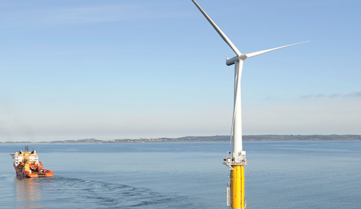 Floating wind turbine deployment