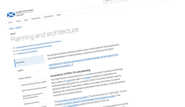 Planning for website