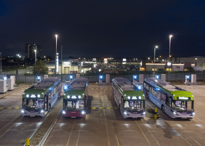 First Bus Glasgow Caledonia Depot EV Charging hub