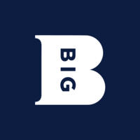 BIG Logo white on blue