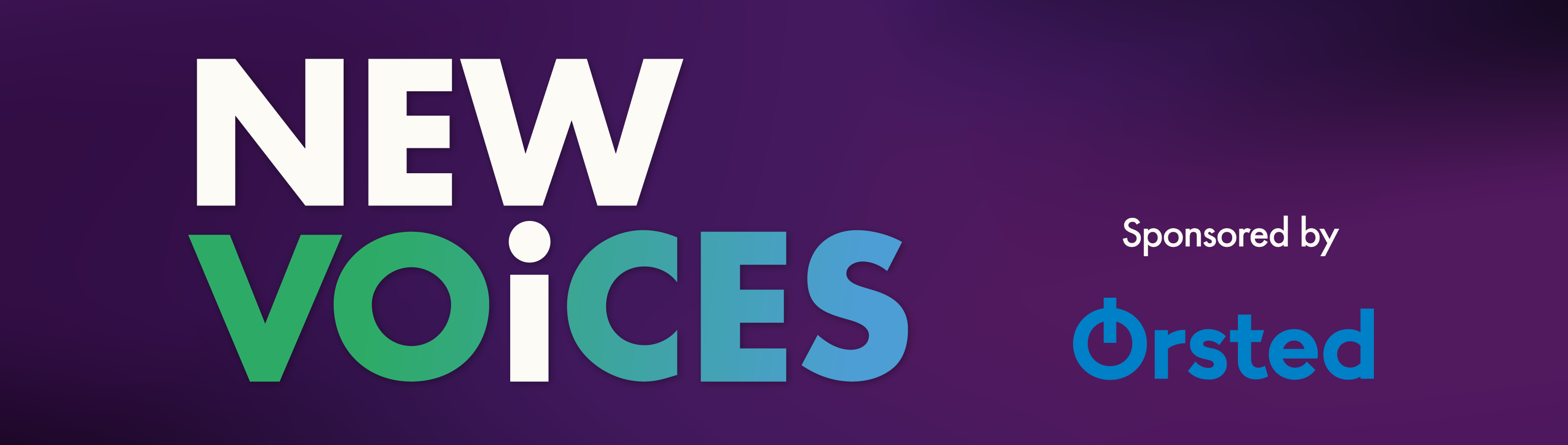 New Voices 2026 header